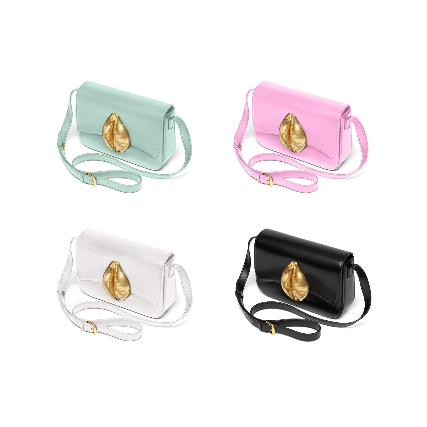 Si Shell Bag - Pastel Green