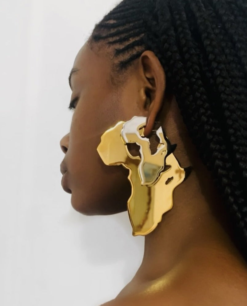 African Queen Hoops - Gold