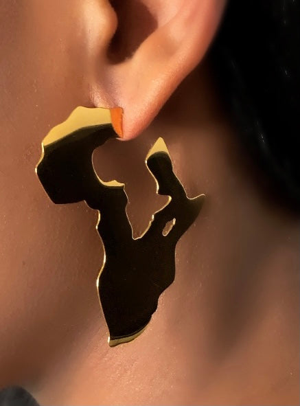 African Queen Hoops - Gold