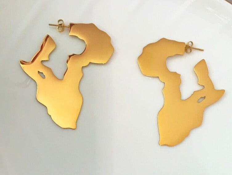 African Queen Hoops - Gold