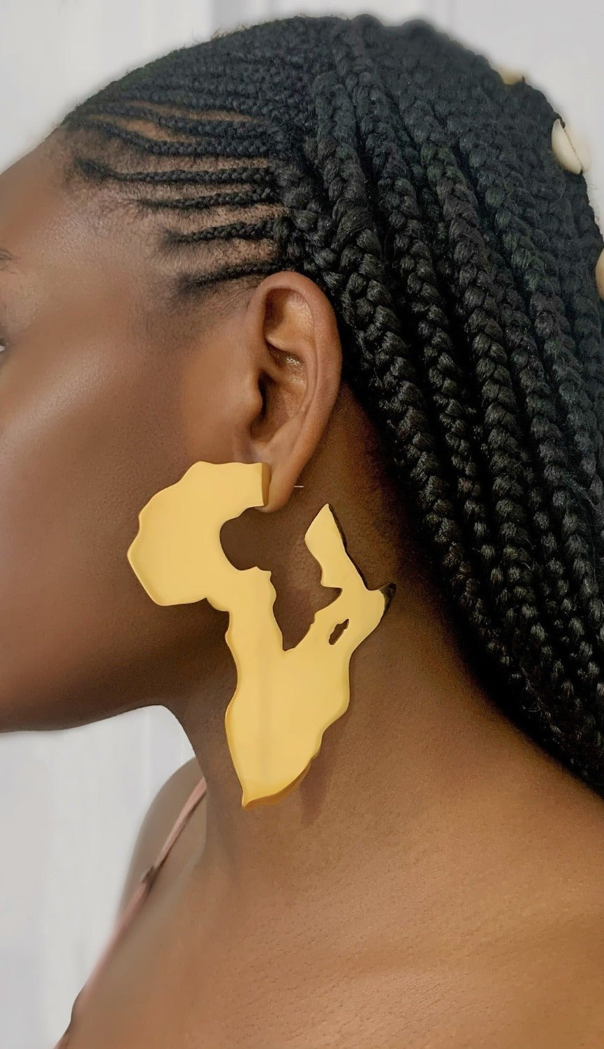 African Queen Hoops - Gold
