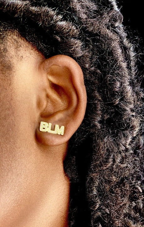 Boucles d'oreilles à tige BLM (Black Lives Matter)
