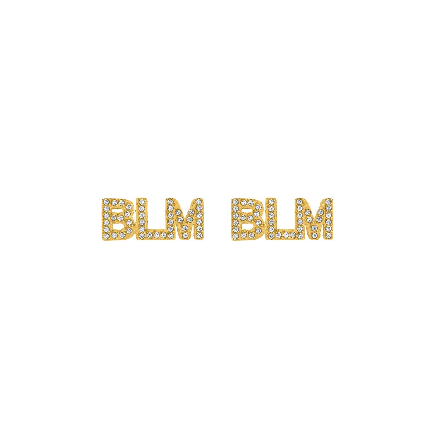 Boucles d'oreilles à tige BLM (Black Lives Matter)