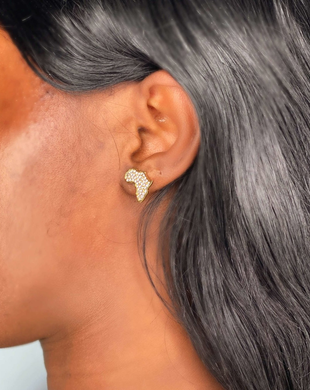 Africa Crystal Stud Earrings