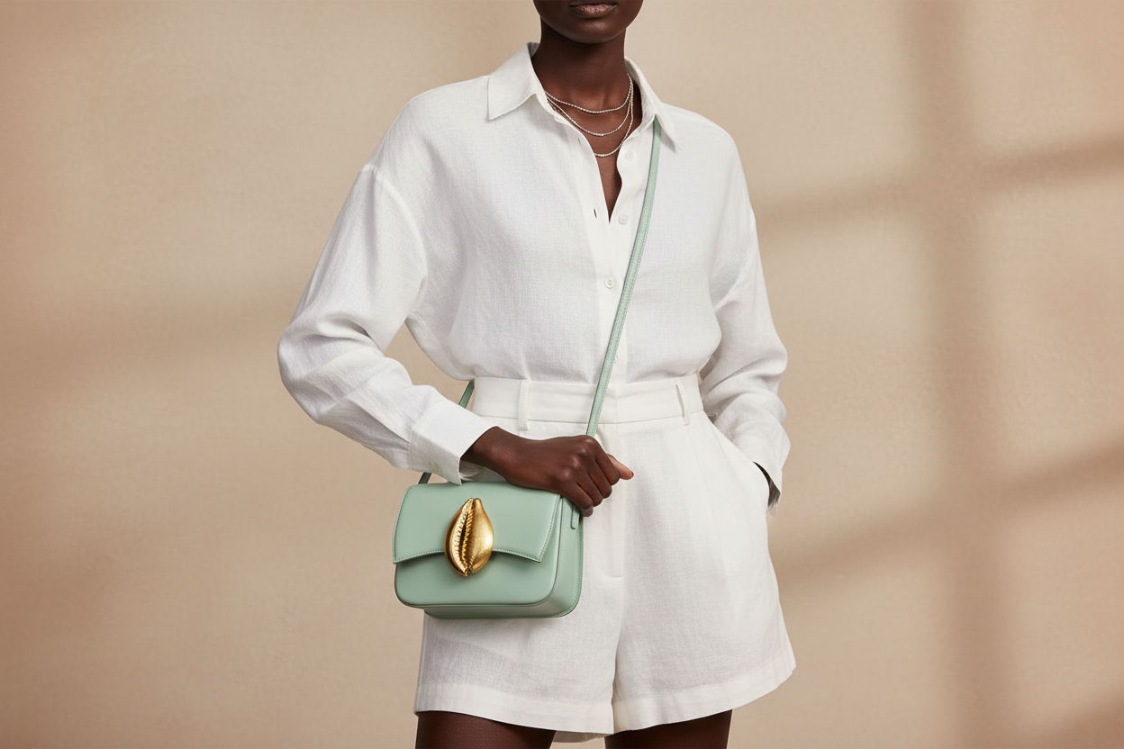 Si Shell Bag - Pastel Green