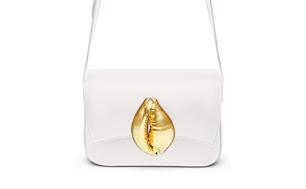 Si Shell Bag - Ivory/White