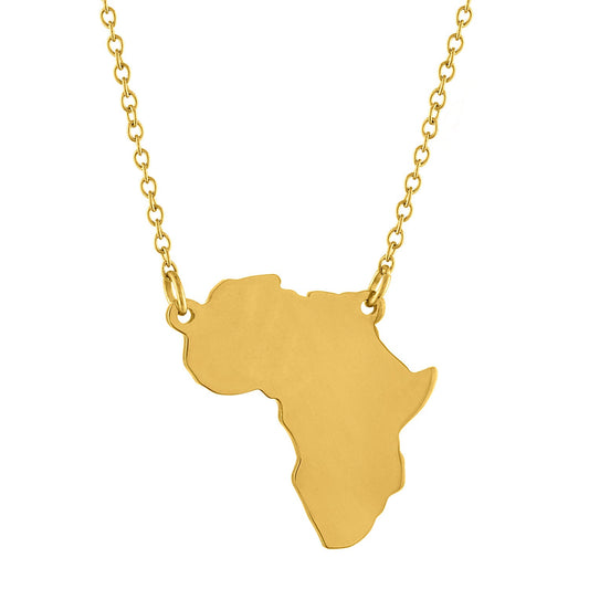 Minimal Africa Chain Necklace