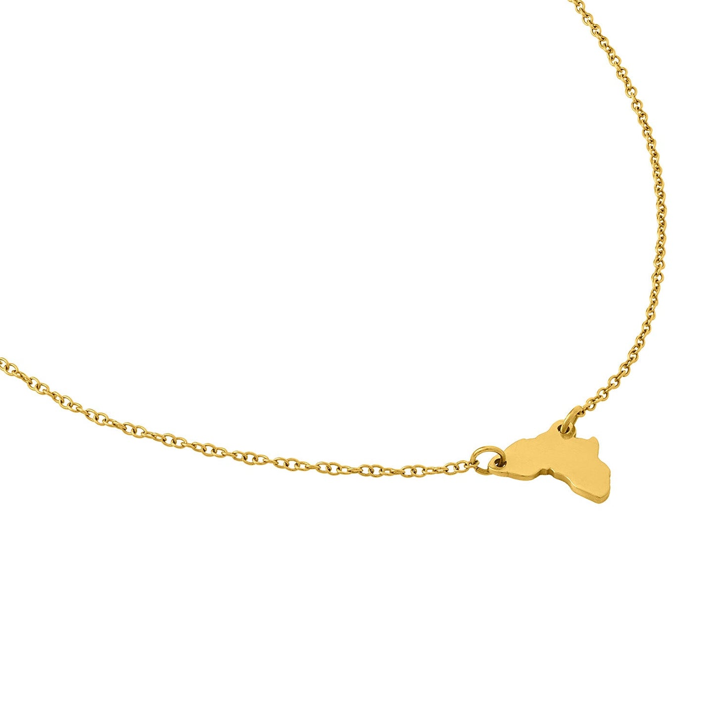 Minimal Africa Chain Necklace