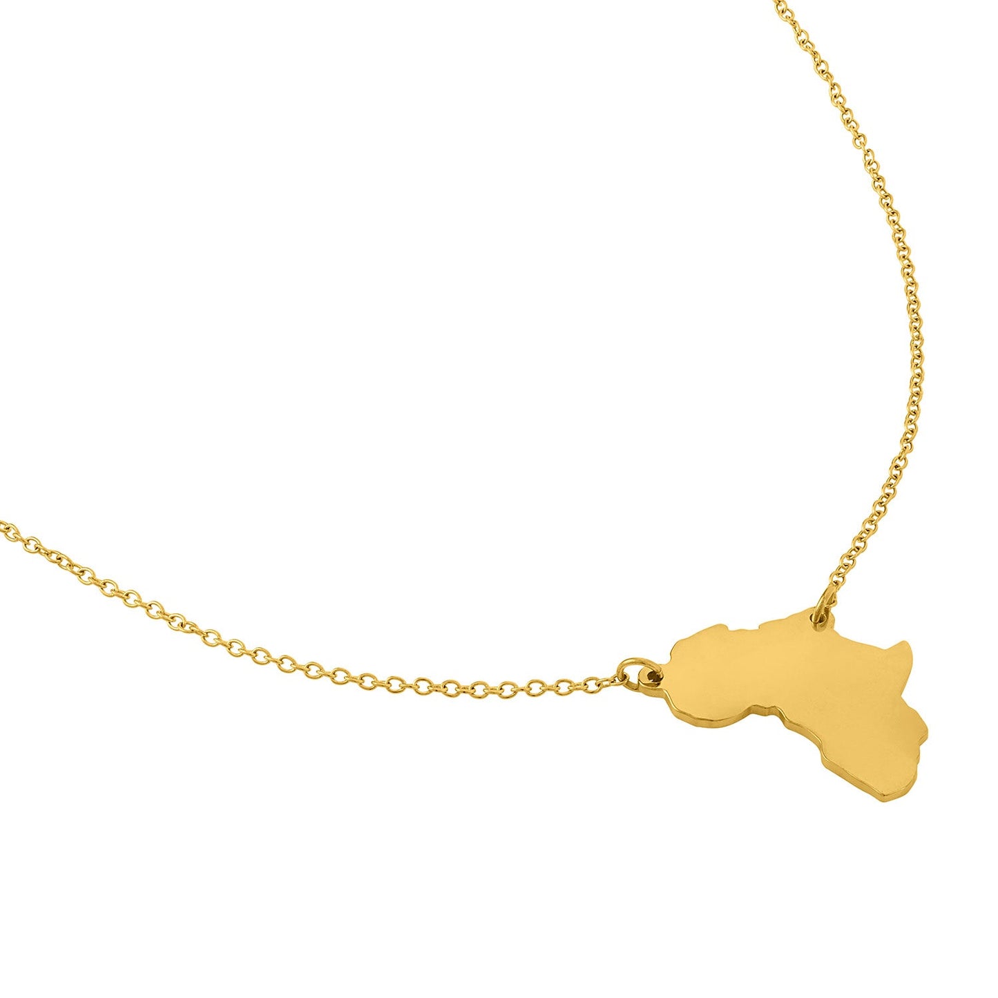 Minimal Africa Chain Necklace